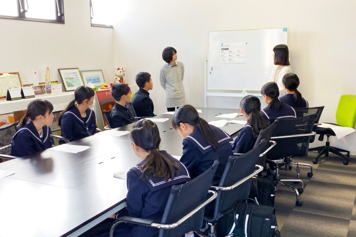 中学生のみなさんが来てくれました